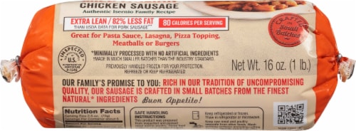 Isernio's® Mild Italian Chicken Sausage Roll Perspective: bottom