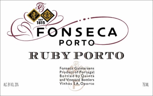 Fonseca Ruby Porto Portuguese Dessert Wine Perspective: bottom