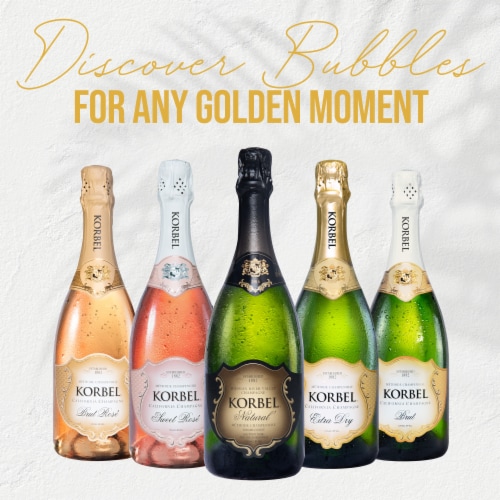 Korbel Natural Sparkling Wine California Champagne Perspective: bottom