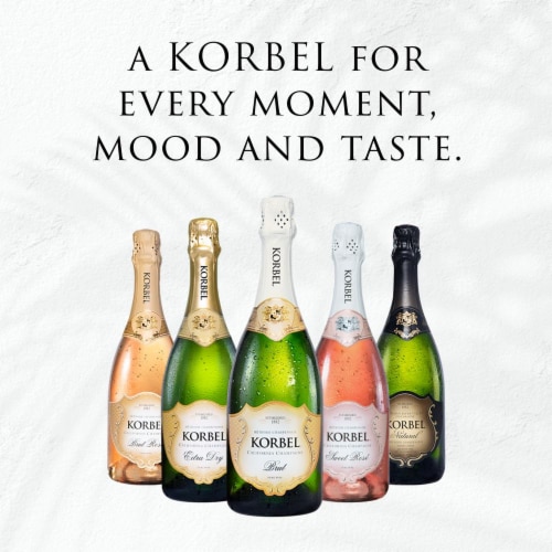 Korbel Brut California Champagne Perspective: bottom