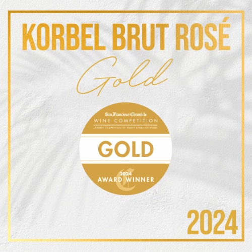 Korbel Brut Rose California Champagne Perspective: bottom