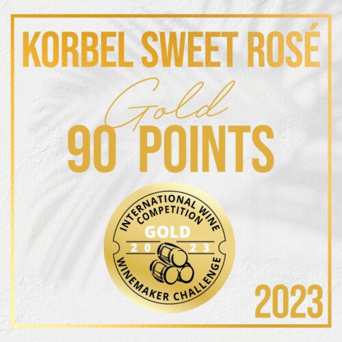 Korbel Sweet Rose California Champagne Perspective: bottom
