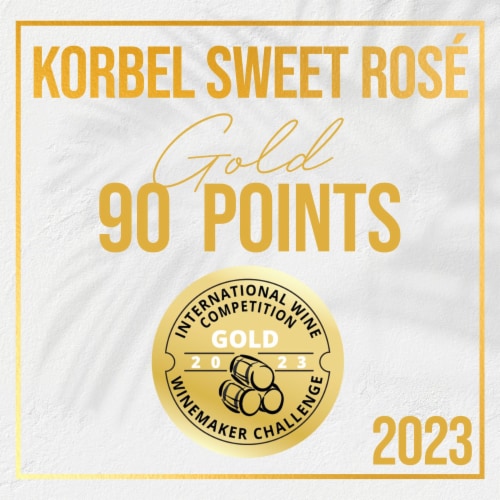 Korbel Sweet Rose California Champagne Perspective: bottom