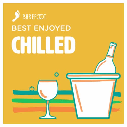 Barefoot® Cellars Pinot Grigio California White Wine Perspective: bottom