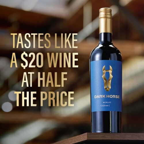 Dark Horse Merlot Red Wine Perspective: bottom