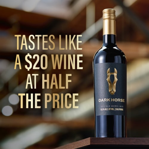 Dark Horse® Double Down Red Blend California Wine Perspective: bottom