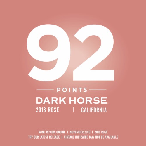 Dark Horse Rose Wine Can Perspective: bottom