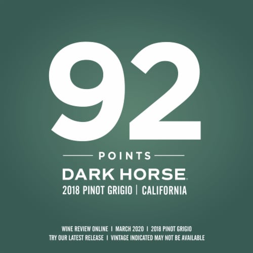 Dark Horse® Pinot Grigio California White Wine Can Perspective: bottom