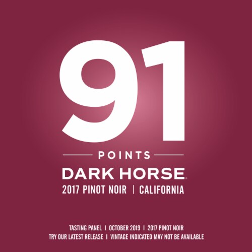 Dark Horse Pinot Noir Red Wine Single Can Perspective: bottom