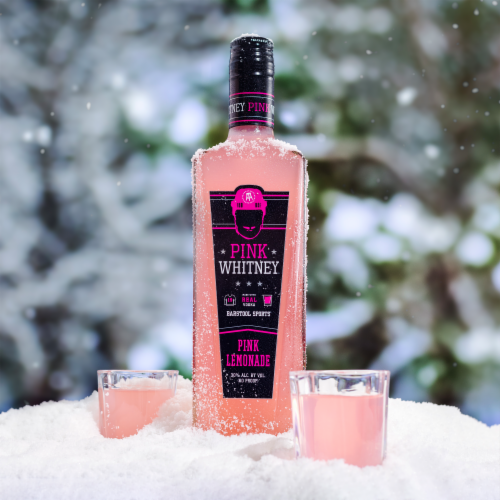 Pink Whitney Lemonade Flavored Vodka Perspective: bottom