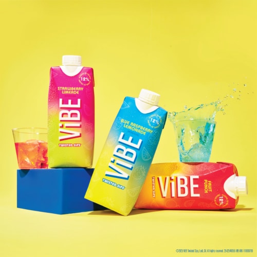 ViBE Twisted Sips Strawberry Limeade Ready to Drink Wine Cocktail Perspective: bottom