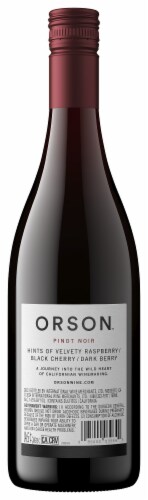 Orson™ Pinot Noir California Red Wine Perspective: bottom