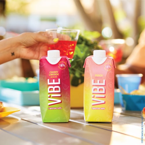 ViBE Twisted Sips Cherry Limeade Ready to Drink Wine Cocktail Perspective: bottom