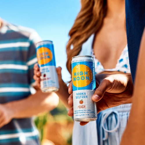 High Noon Vodka Hard Seltzer Beach Variety Pack Cans Perspective: bottom
