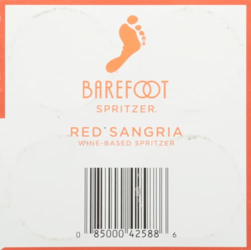 Barefoot Spritzer Sangria California Red Wine Cans Perspective: bottom