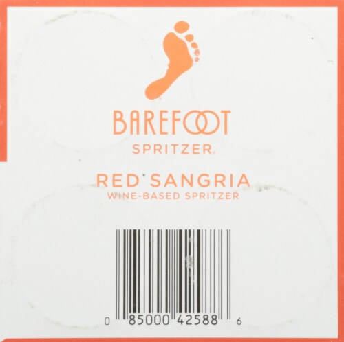 Barefoot Spritzer Sangria California Red Wine Cans Perspective: bottom