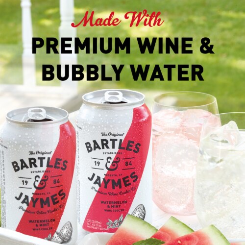 Bartles & Jaymes Watermelon Mint Wine Cooler Ready to Drink Cocktail Perspective: bottom