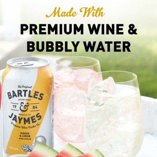 Bartles & Jaymes Ginger Lemon Wine Cooler Ready to Drink Cocktail Perspective: bottom
