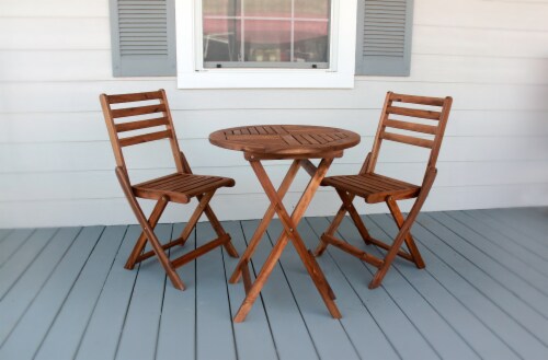 Leigh Country Sequoia Bistro Set - Brown Perspective: bottom