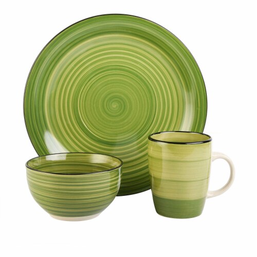 Gibson Home 95631.12RM Color Vibes 12 Piece Dinnerware Set, Assorted Colors Perspective: bottom