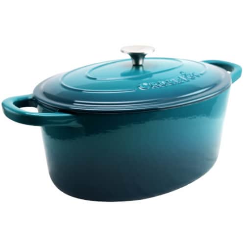 Gibson 7 qt Crock Pot Dutch Oven, Teal Perspective: bottom