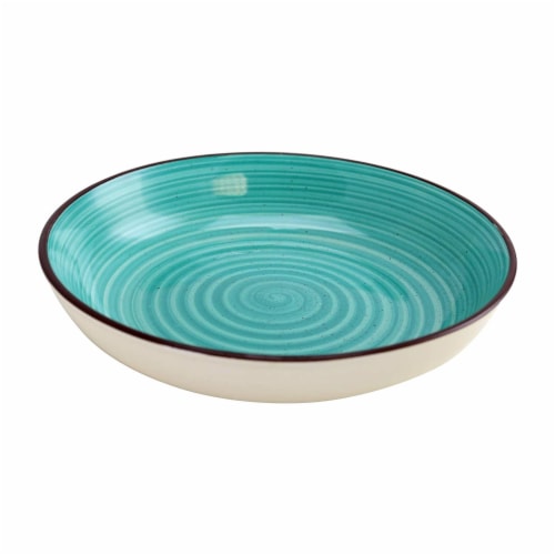 Gibson Color Speckle 4 Piece Stoneware Salad Bowl Dish Set, Assorted Colors Perspective: bottom