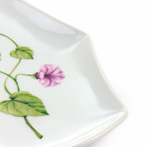 Martha Stewart Botanical Garden Ceramic Plate Set - White Perspective: bottom