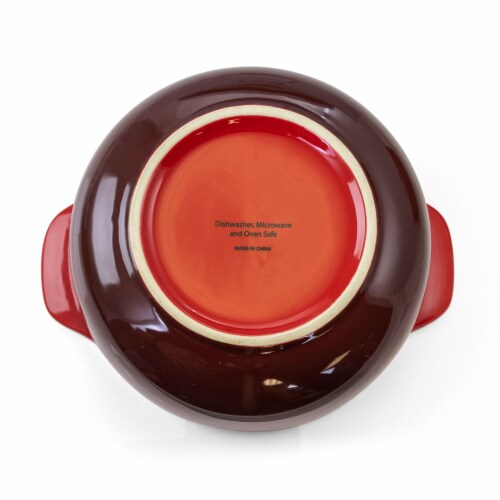 Crock-Pot Artisan Stoneware Casserole Dish - Gradient Red Perspective: bottom