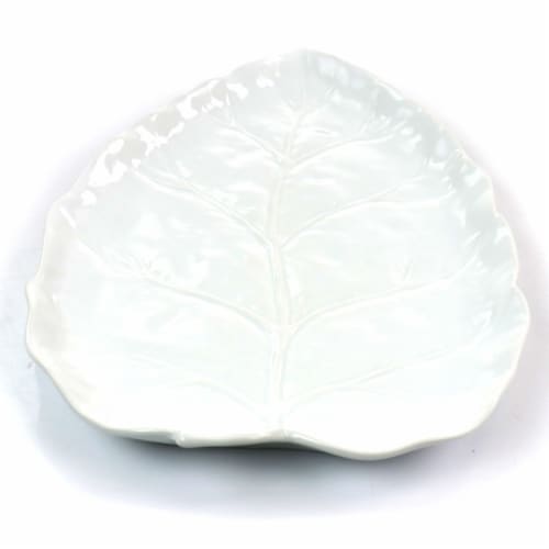 Martha Stewart Ceramic Platter - White Perspective: bottom