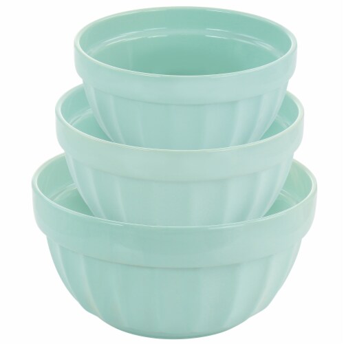 Martha Stewart Stoneware Bowl Set - Mint Perspective: bottom