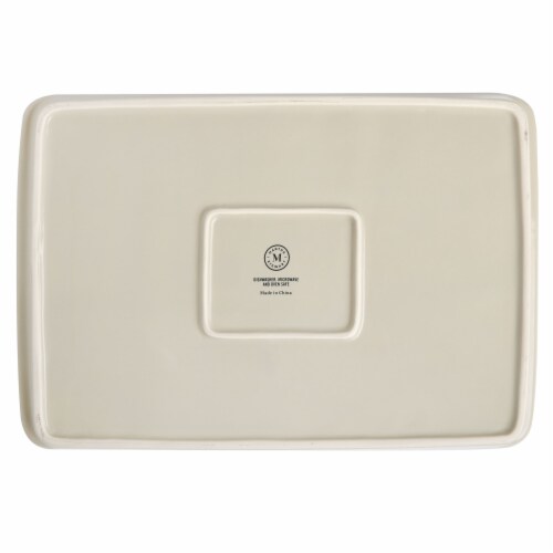 Martha Stewart Beige Stoneware Baker Perspective: bottom