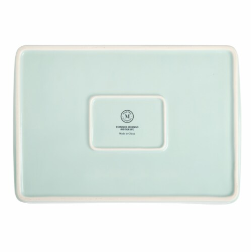 Martha Stewart Mint Stoneware Baker Perspective: bottom