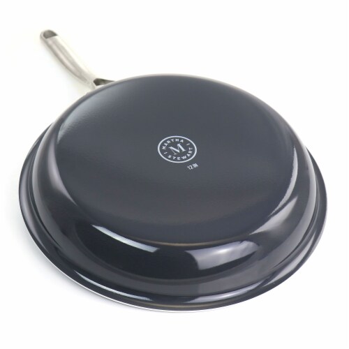 Martha Stewart Black Aluminum Frying Pan Perspective: bottom
