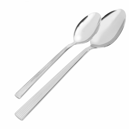 Martha Stewart Carlyle Stainless Steel Flatware Set Perspective: bottom