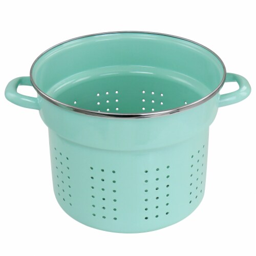 Martha Stewart Stock Pot with Steamer - Aqua Perspective: bottom