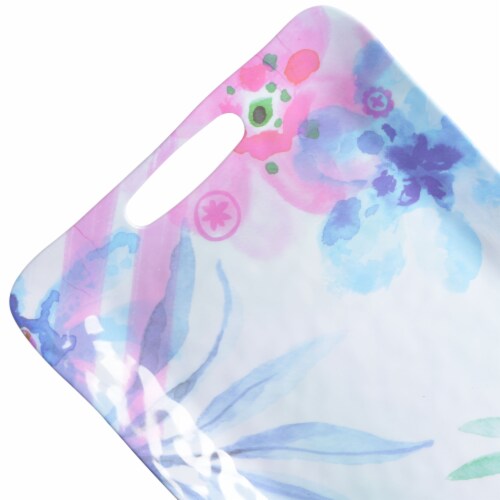 Spice by Tia Mowry Cinnamon Twist 2 Piece Decorated Melamine Serving Trays Perspective: bottom