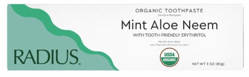 Radius® Whitening Mint Aloe Neem Toothpaste Perspective: bottom
