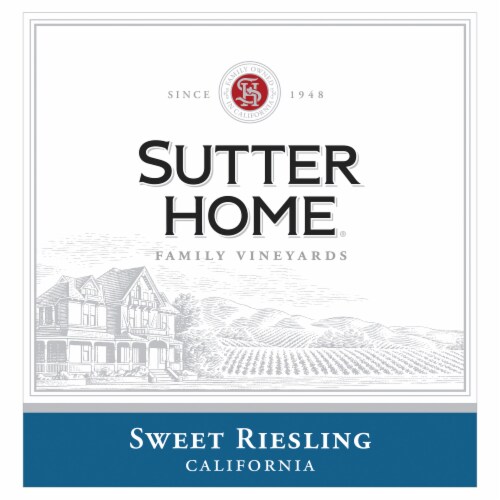 Sutter Home® Riesling Wine Perspective: bottom