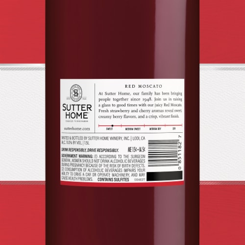 Sutter Home Red Moscato California Red Wine 1.5 L Perspective: bottom
