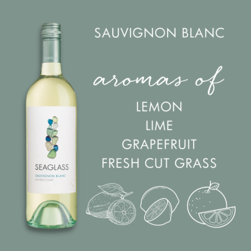 SEAGLASS Sauvignon Blanc California White Wine 750 ml Perspective: bottom
