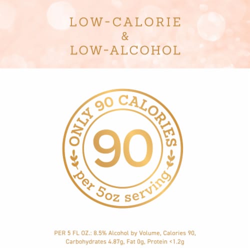 Mind & Body Bubbly Rose Low Alcohol Low Calorie Sparkling Wine Perspective: bottom