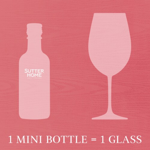 Sutter Home Pink Moscato California Pink Wine 4 bottles/ 187 ml Perspective: bottom