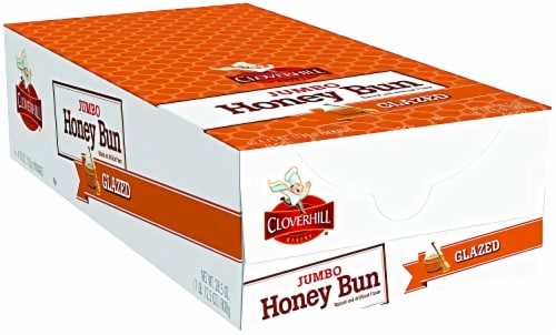 Cloverhill Jumbo Glazed Honeybuns | Individually Packaged | 12 Pack Perspective: bottom