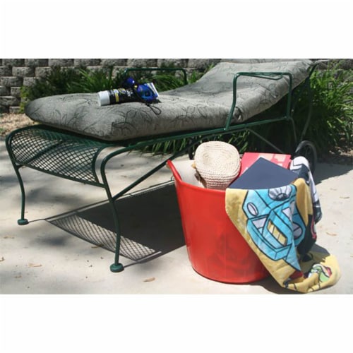 Little Giant FT11RED 11 Gal. Heavy Duty Farm Bucket Rubber Flex Tub with Handles Perspective: bottom
