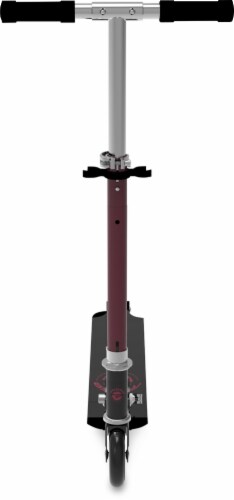 Pulse Performance Products 2-Wheel Folding Scooter - Red/Black Perspective: bottom