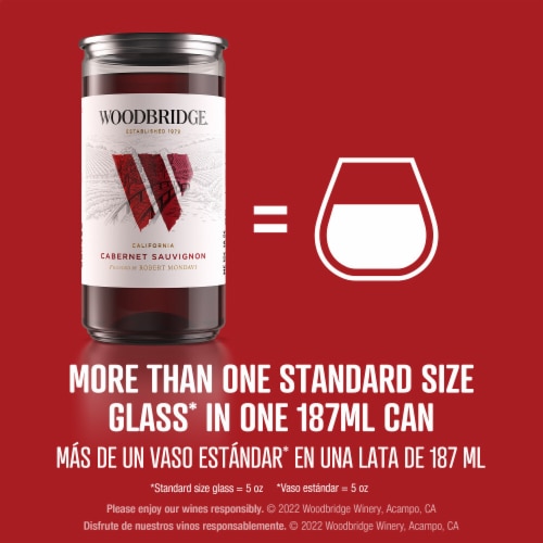 Woodbridge Cabernet Sauvignon Red Wine Can Perspective: bottom