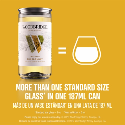 Woodbridge Chardonnay White Wine Can Perspective: bottom