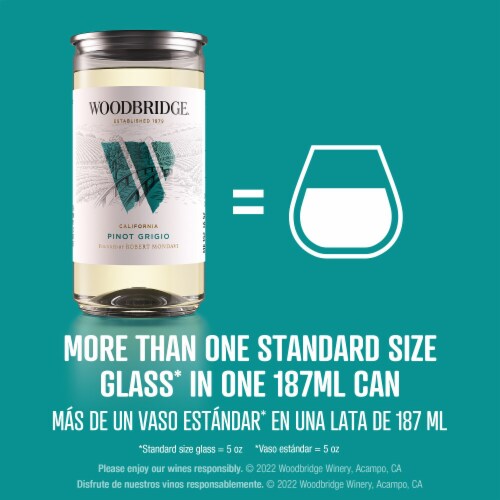 Woodbridge Pinot Grigio White Wine Can Perspective: bottom