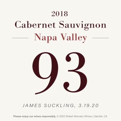 Robert Mondavi Winery Napa Valley Cabernet Sauvignon Red Wine Perspective: bottom