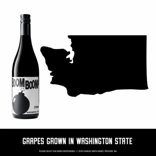 Charles Smith Wines Boom Boom! Syrah Red Wine Perspective: bottom
